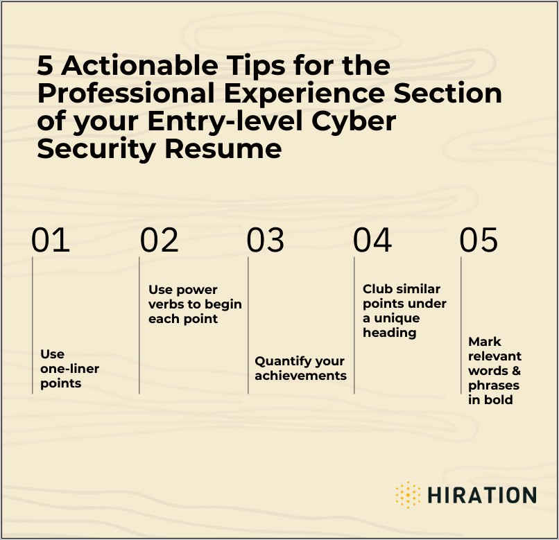 Cyber Security Resume Objective Statement