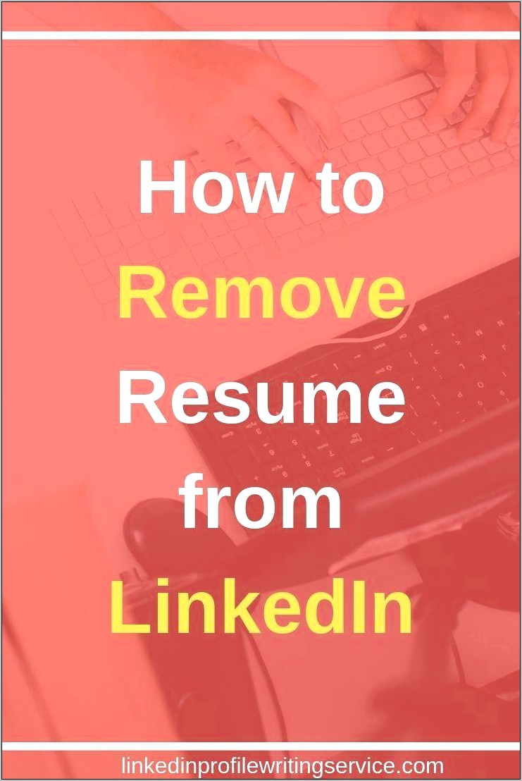 Delete Resume Linkedin Apply Job