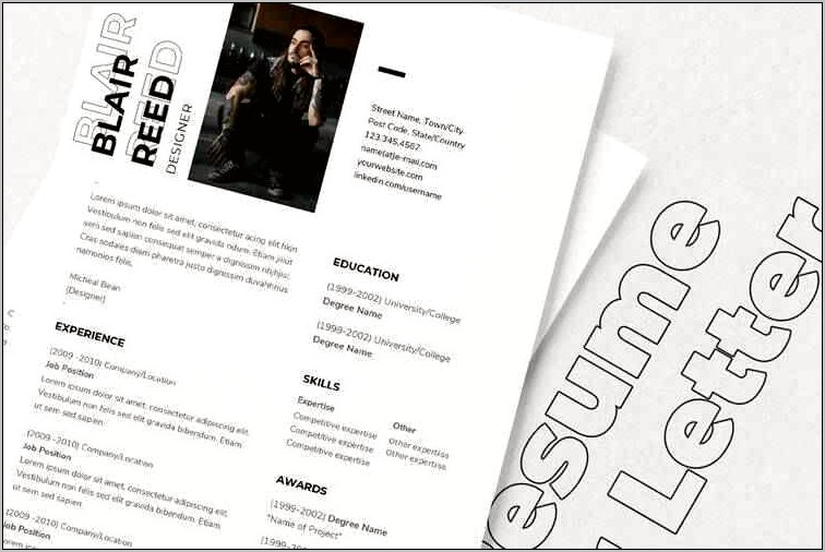 Easy Free Artistic Resume Template