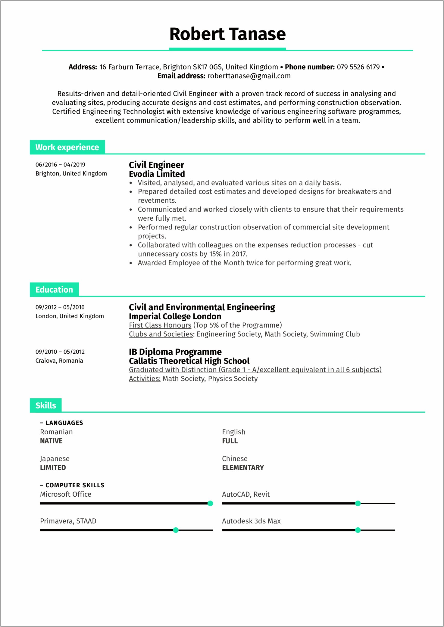 Electrical Engineering Resume Examples Zety