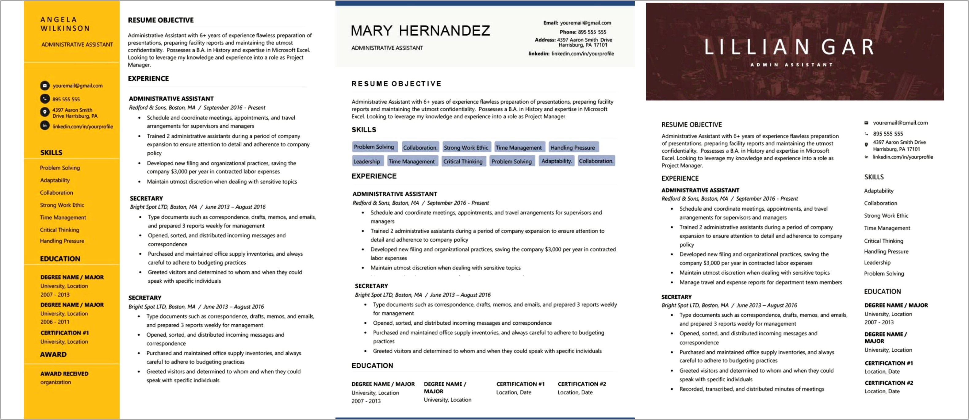 Entry Level Consulting Resume Sample