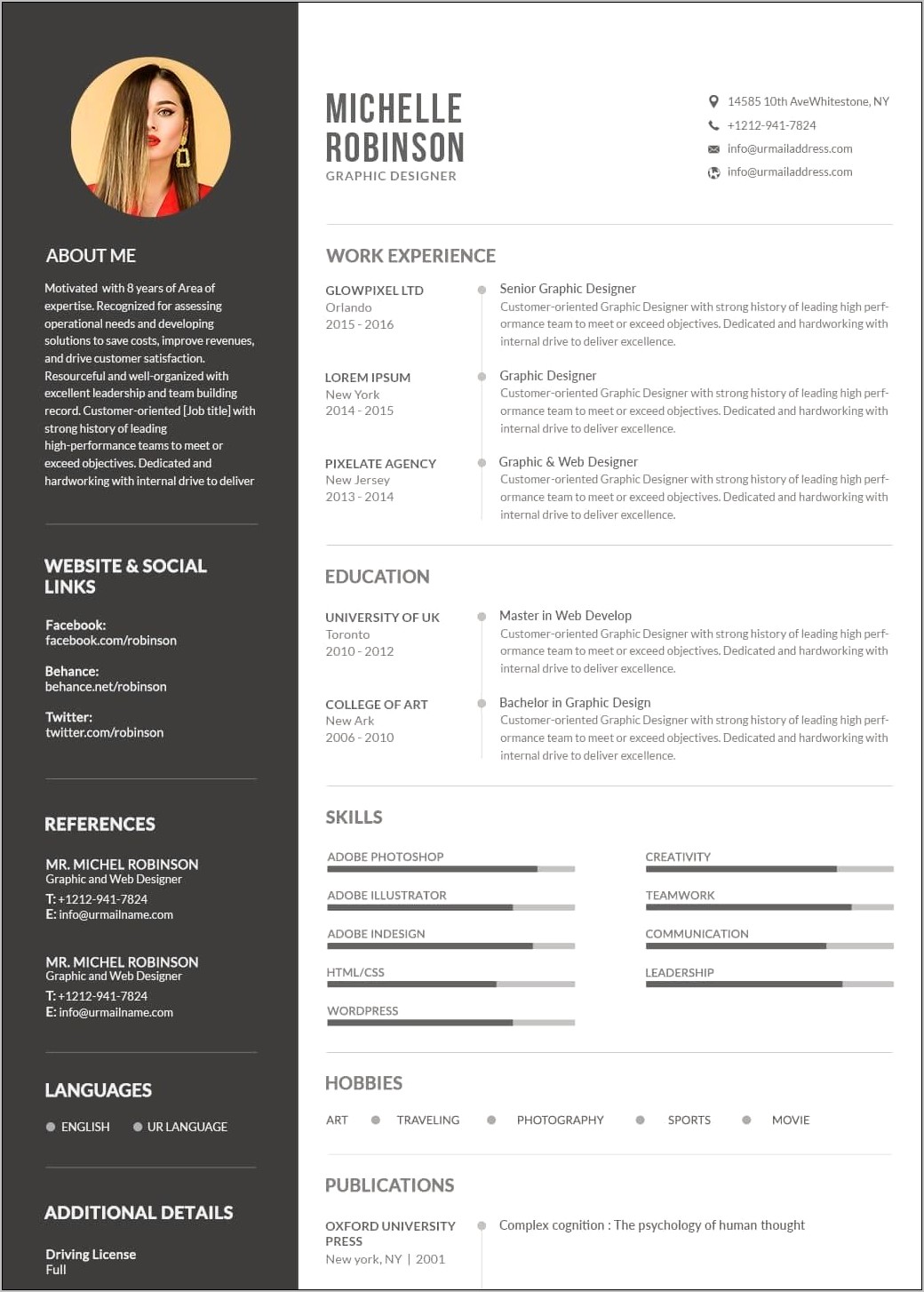 Examples Of A Creative Resume