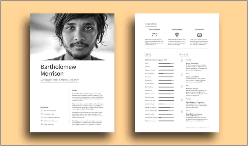 Free Architecture Resume Template Indesign