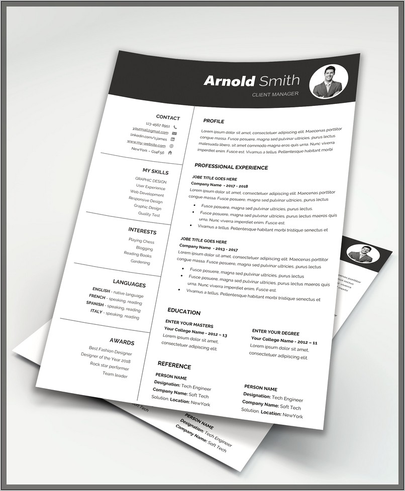 Free Downloable Resume Templates 2018