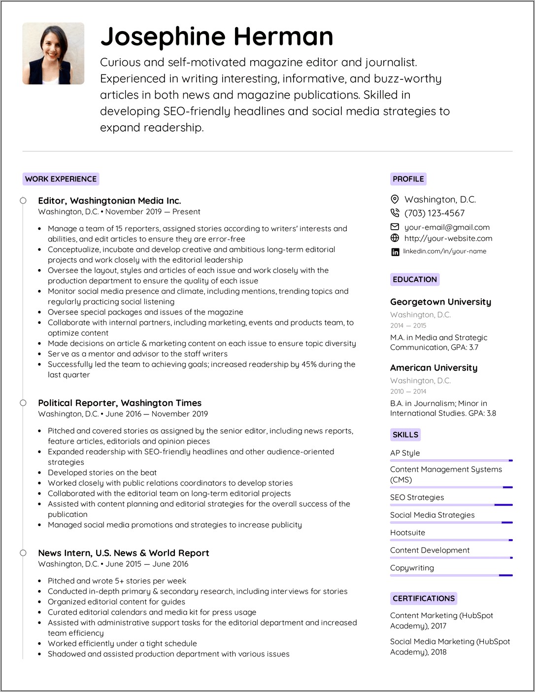 Free Functional Resume Worksheet Word