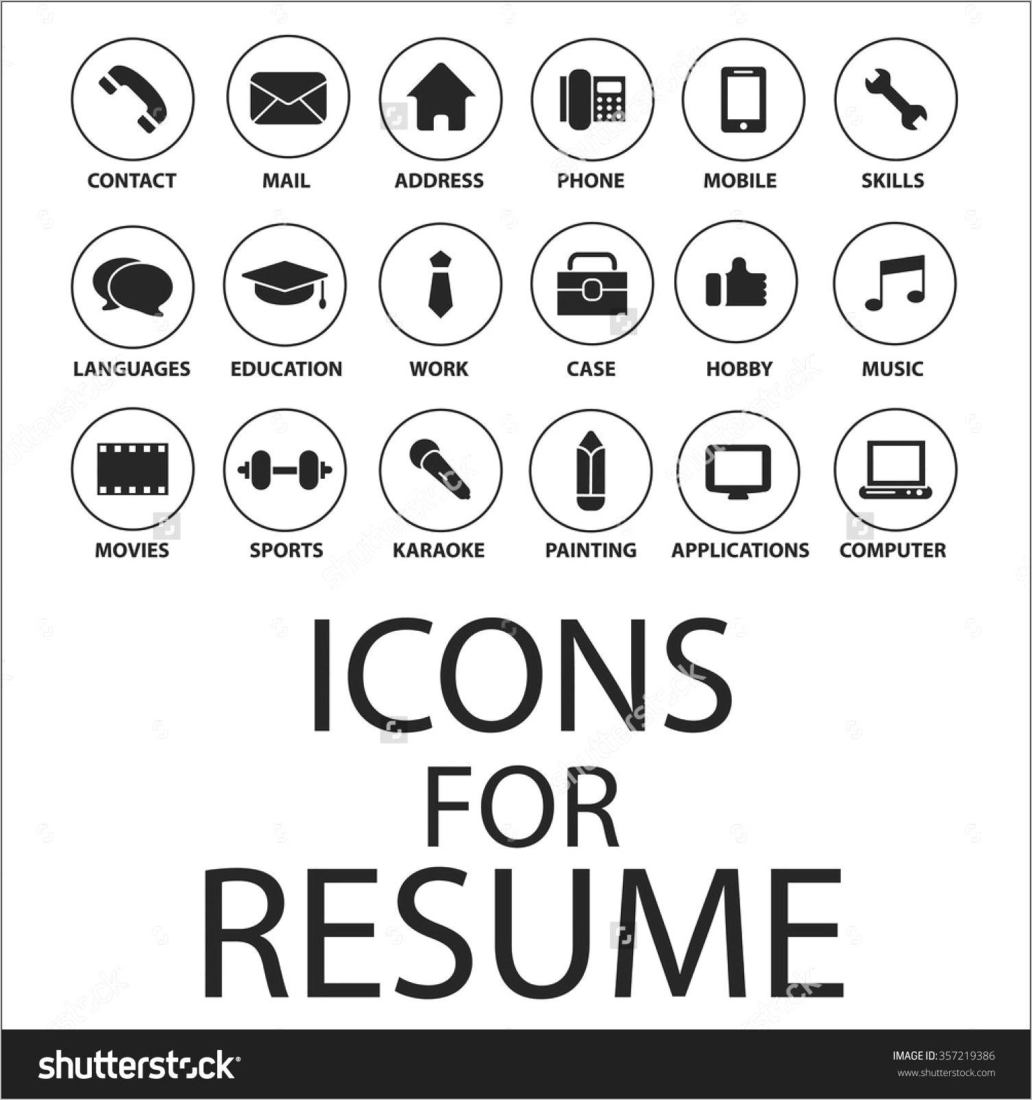 Free Interest Icons For Resume