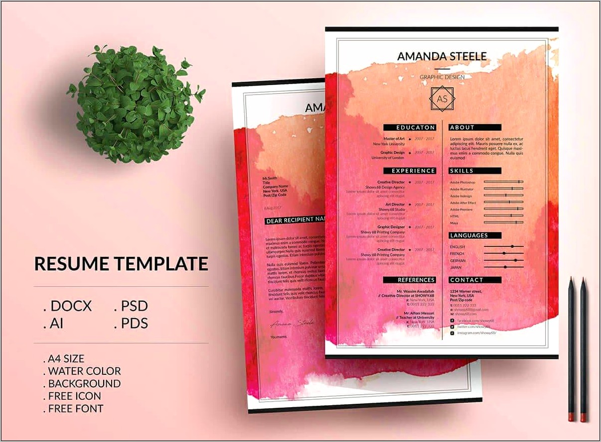 Free Resume Template Book Cover