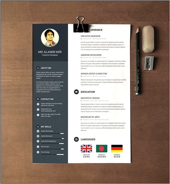 Free Resume Templates Downloads Pictures