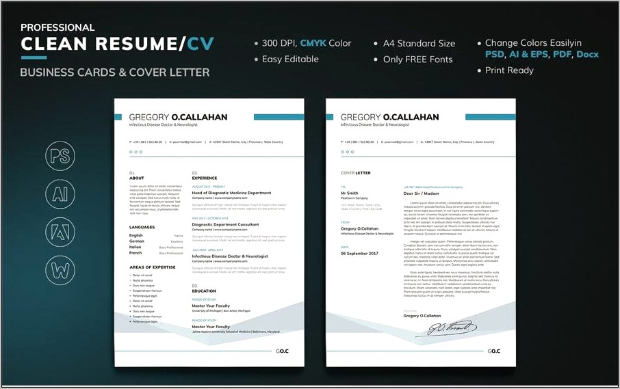 Free Template For Resume Pdf