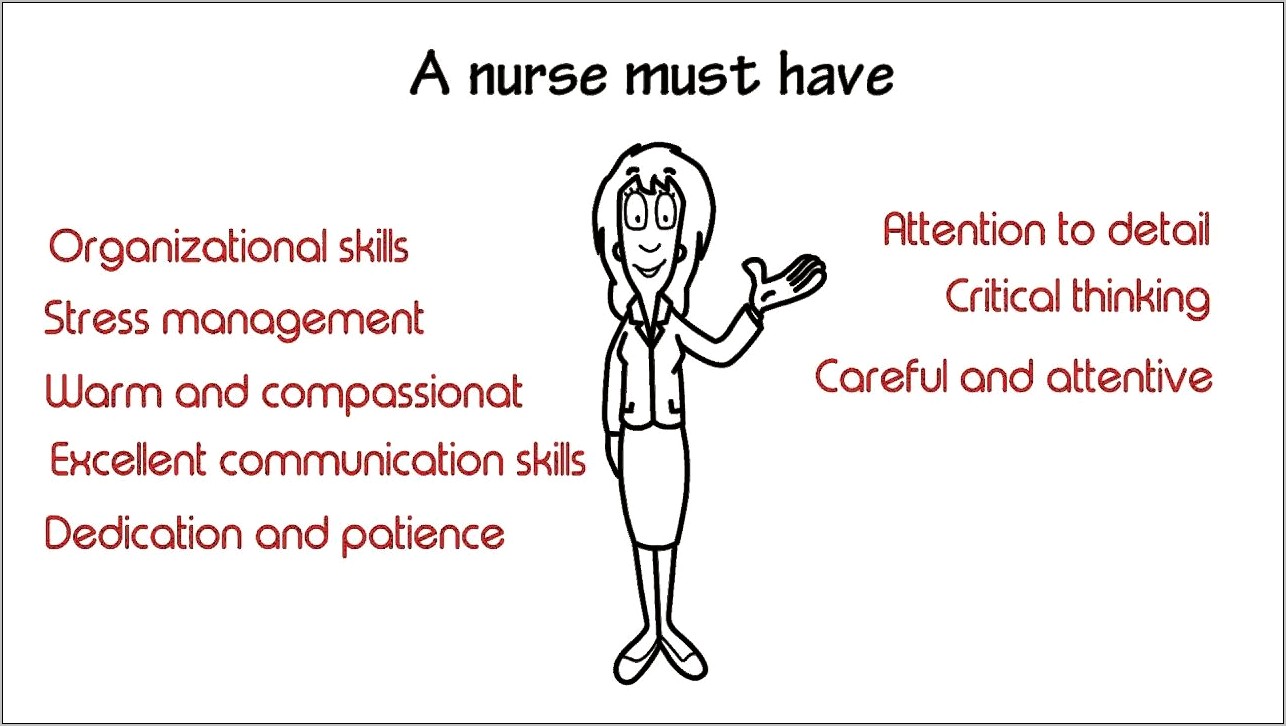 Important Skills For Nursing Resume