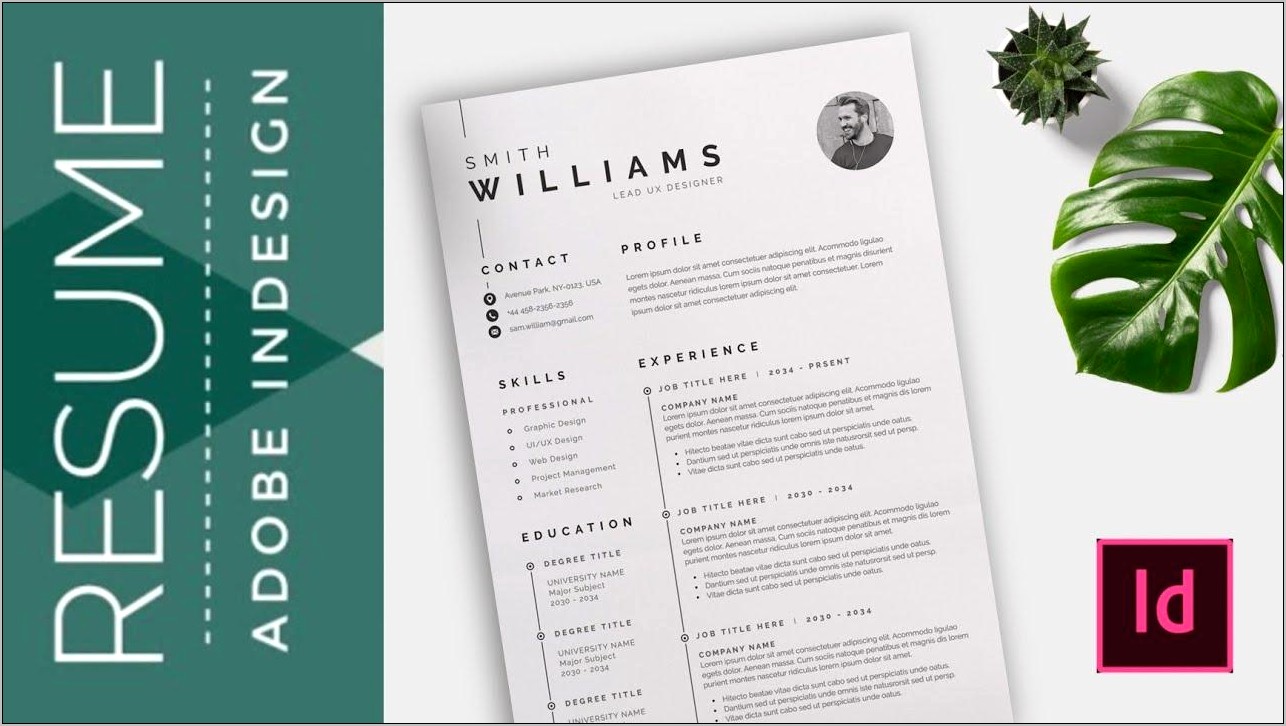 Indesign Resume Template 2019 Free