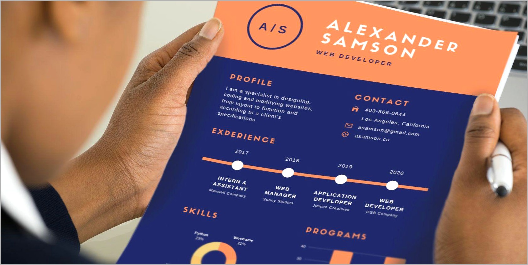 Infographic Resume Template Free Online