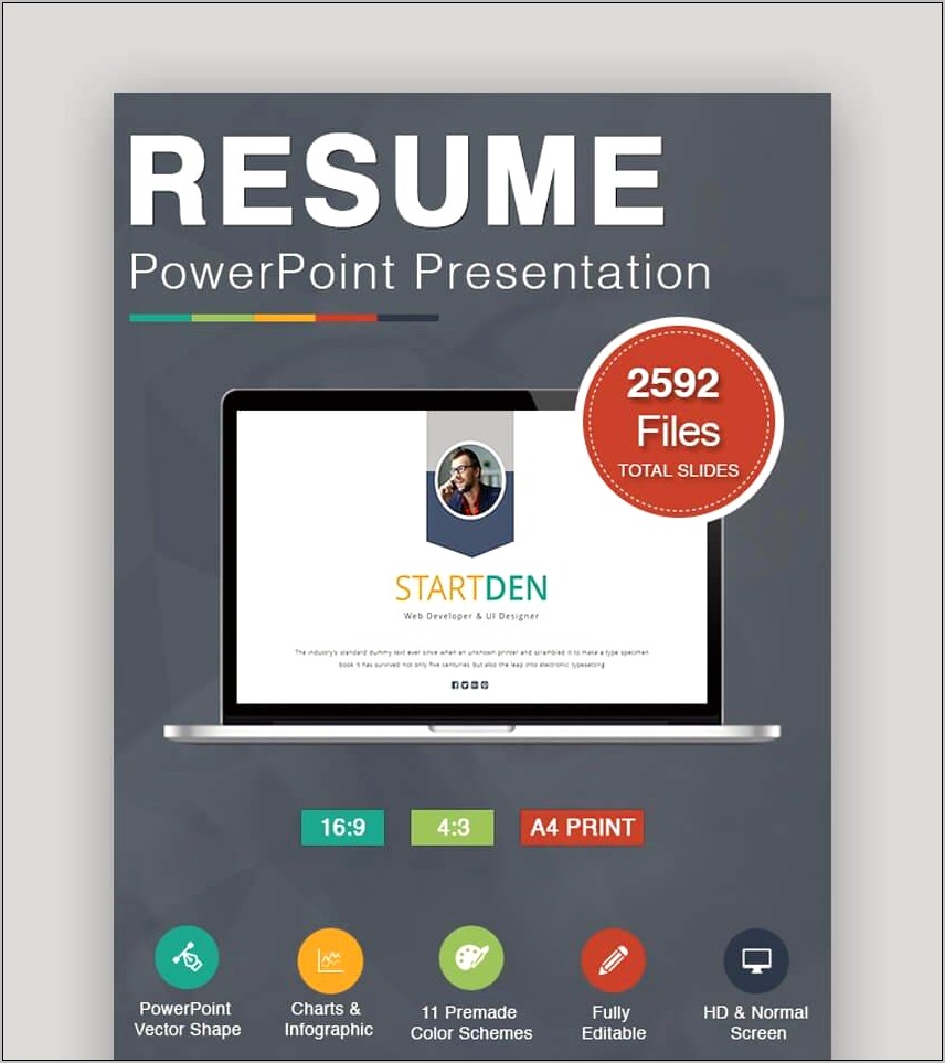 Infographic Resume Templatepowerpoint Free Download