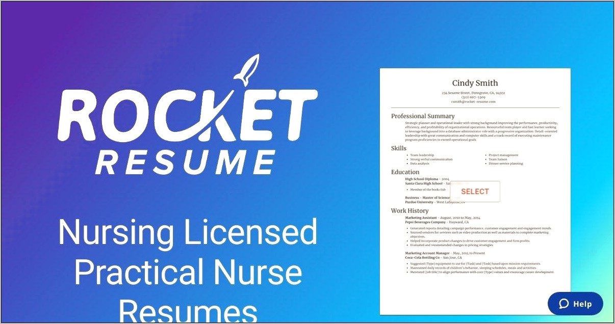 Licensed Practical Nurse Skills Resume