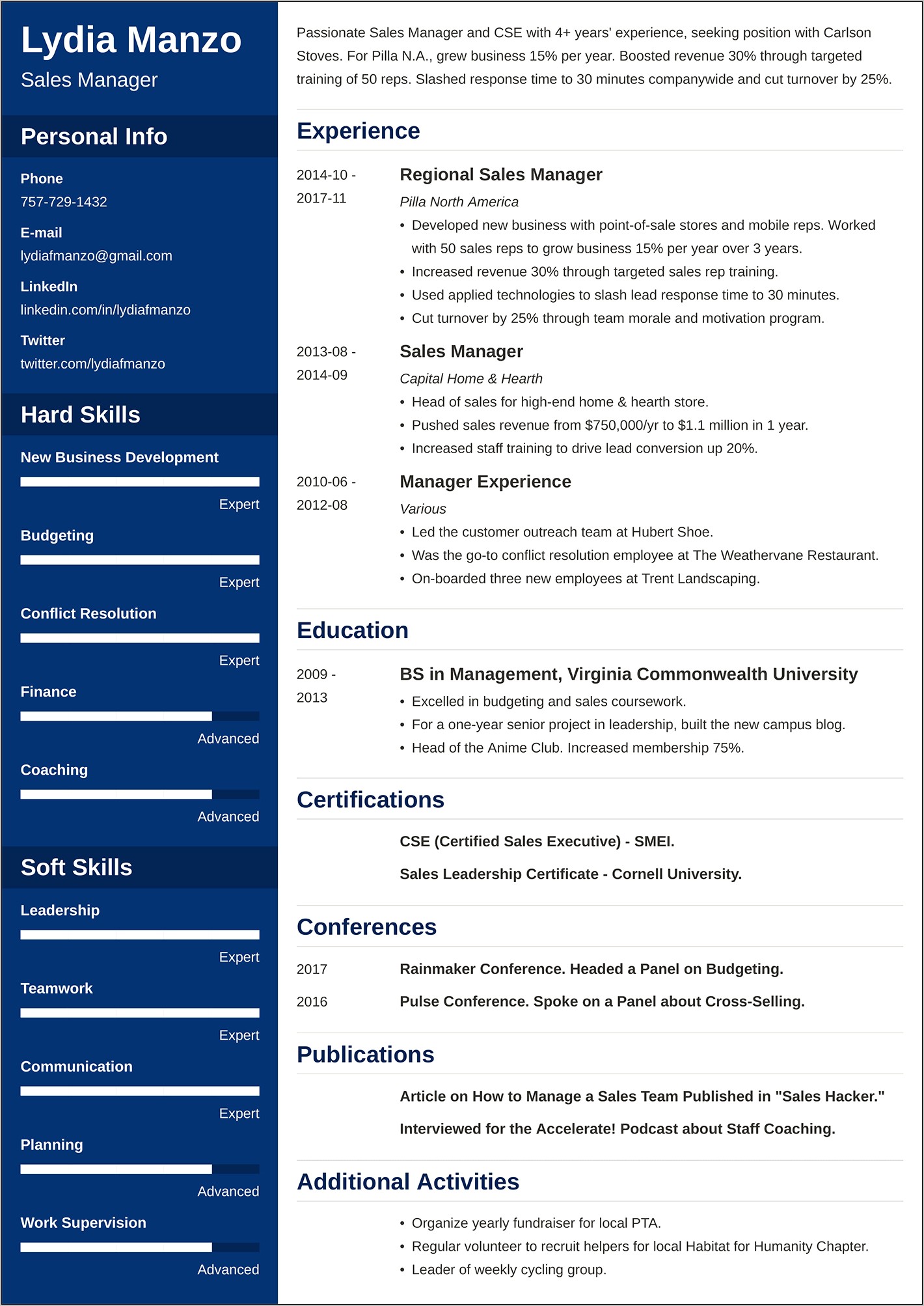 Net Technical Lead Sample Resume