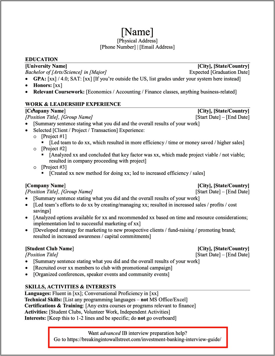 Objective For Accounting Major Resume