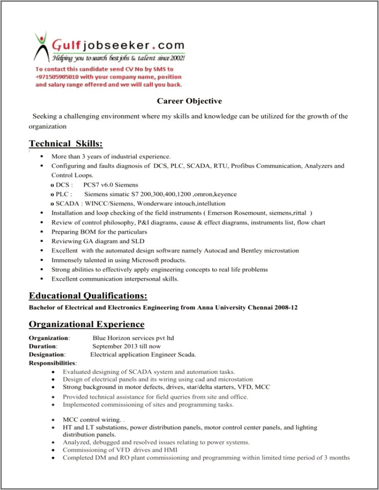 Objective For Industrial Engineer Resume