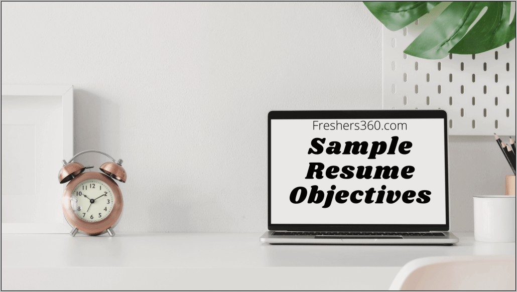 Objective Verbiage For Resume Samples