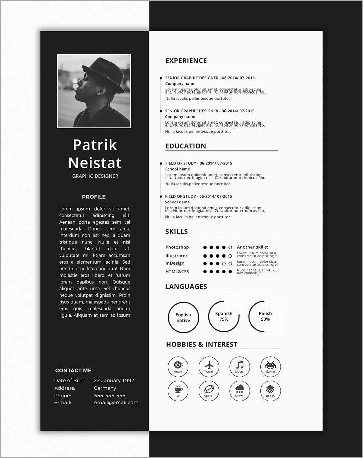 One Page Technical Resume Examples