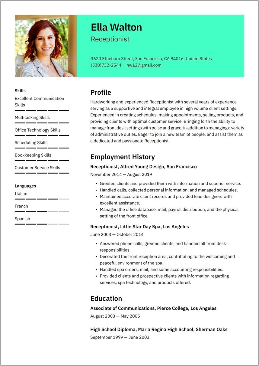 Online Resume Of Job Seekers