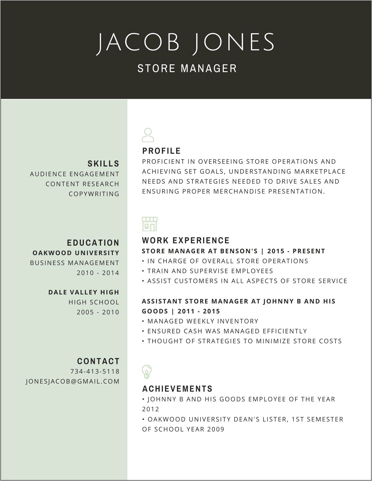 Order To Cash Manager Resume