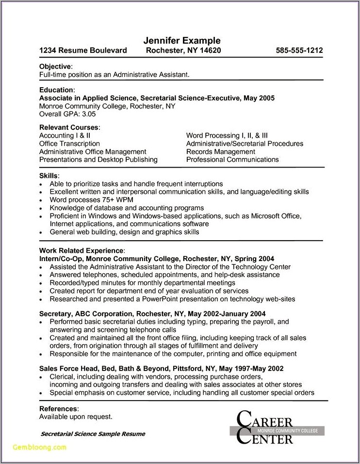 Personal Assistant Resume Objective Statement