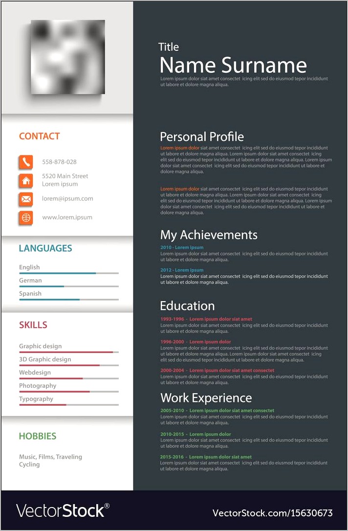 Personal Background Personal Resume Sample