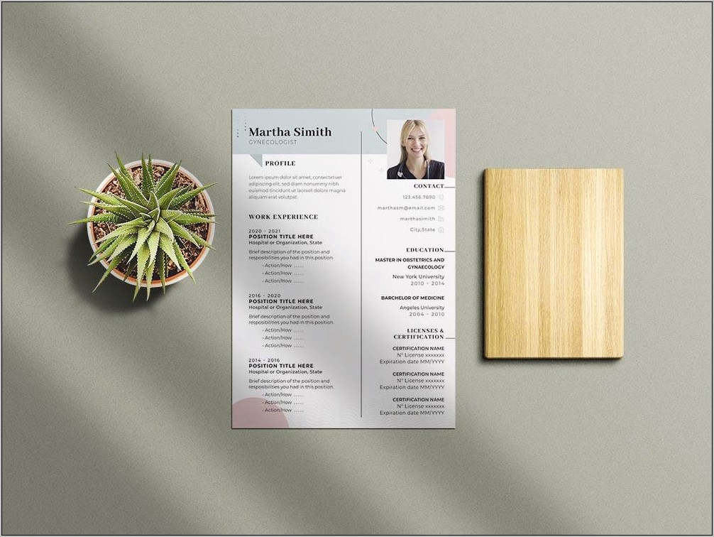 Physician Resume Template Free Download