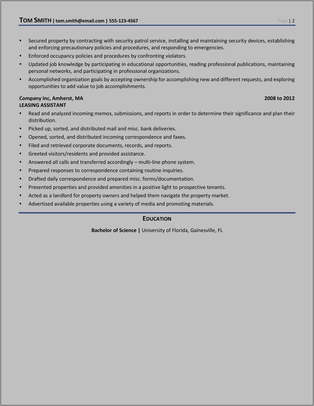 Resume Career Objective Claims Adjuster