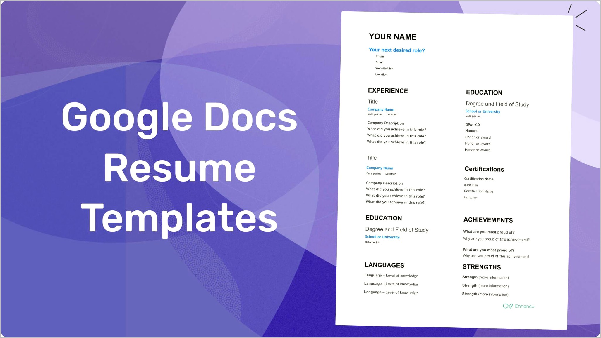Resume Examples Hired By Google