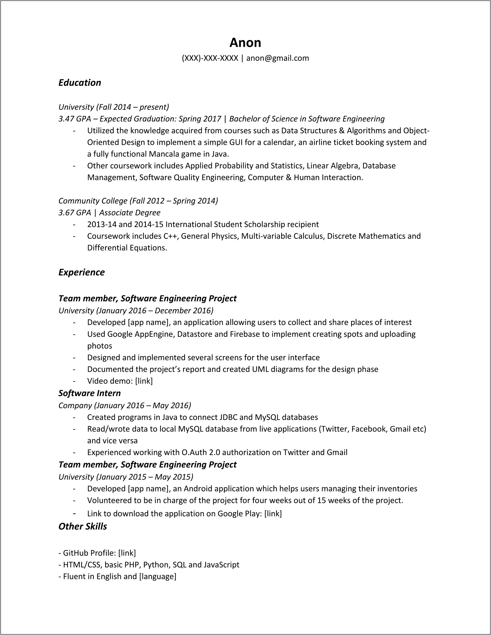 Resume For Teacher Job Fair