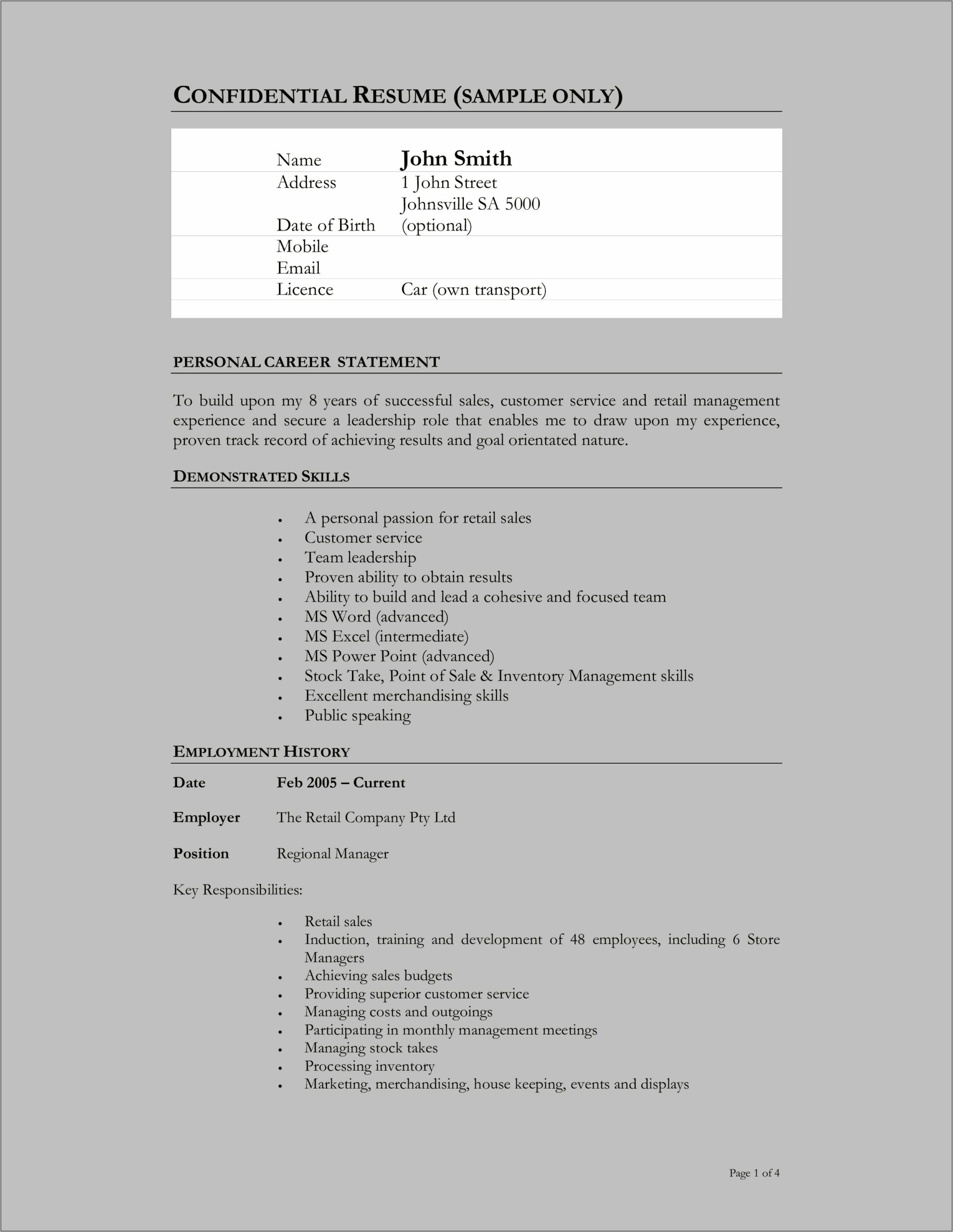 Resume Objective Examples Business Owner