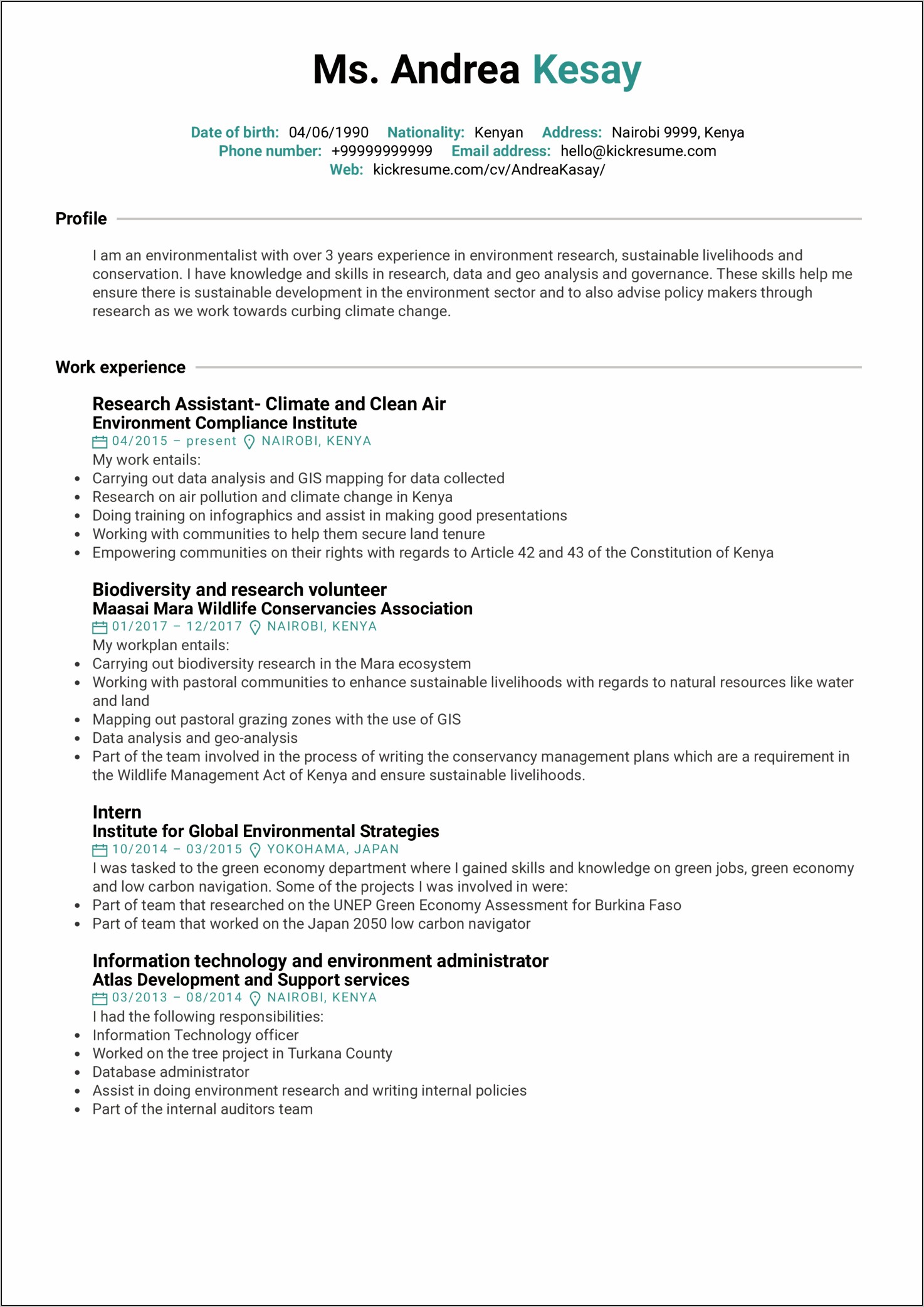 Resume Sample For Student Assistant