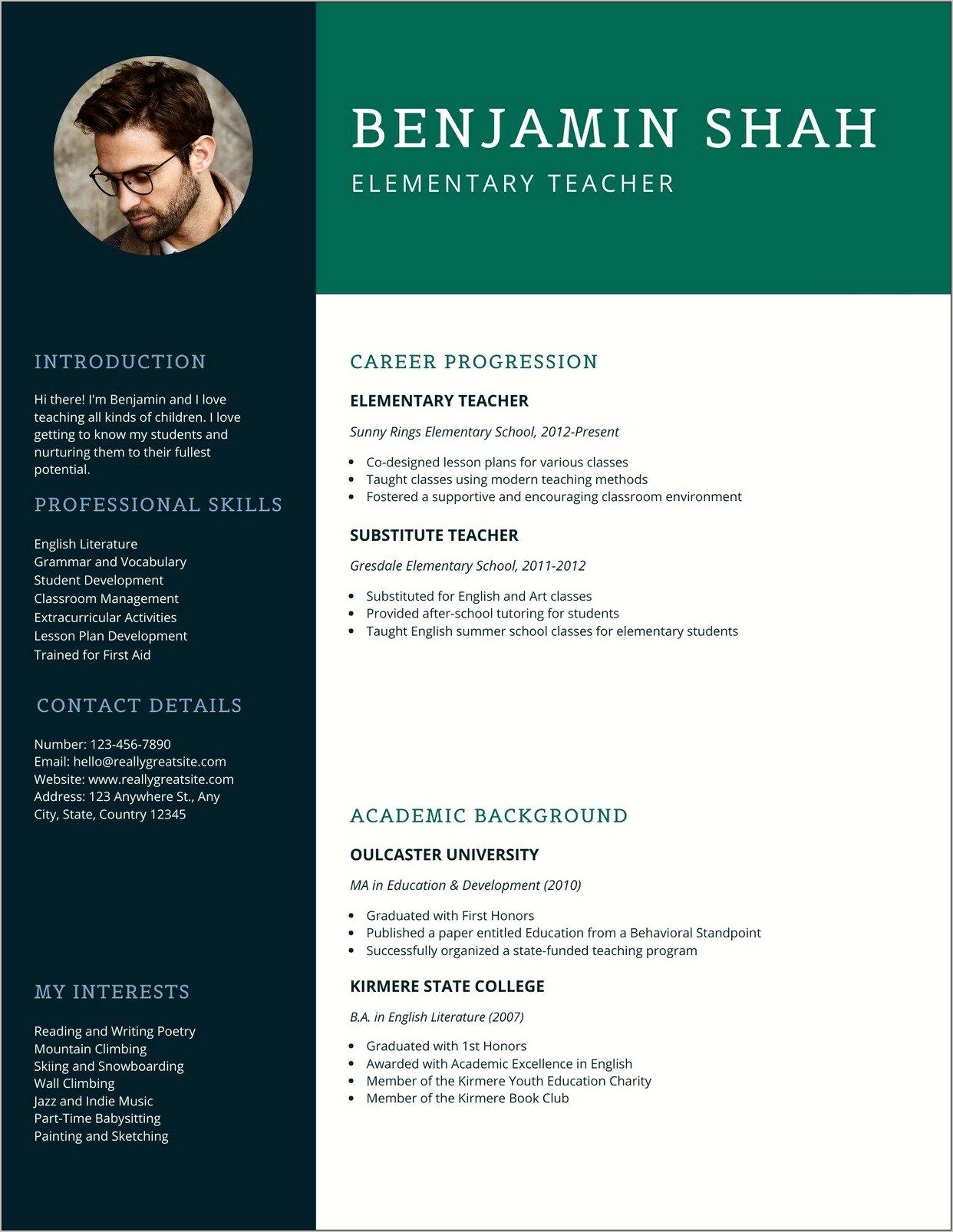 Resume Summary Examples Esl Teacher