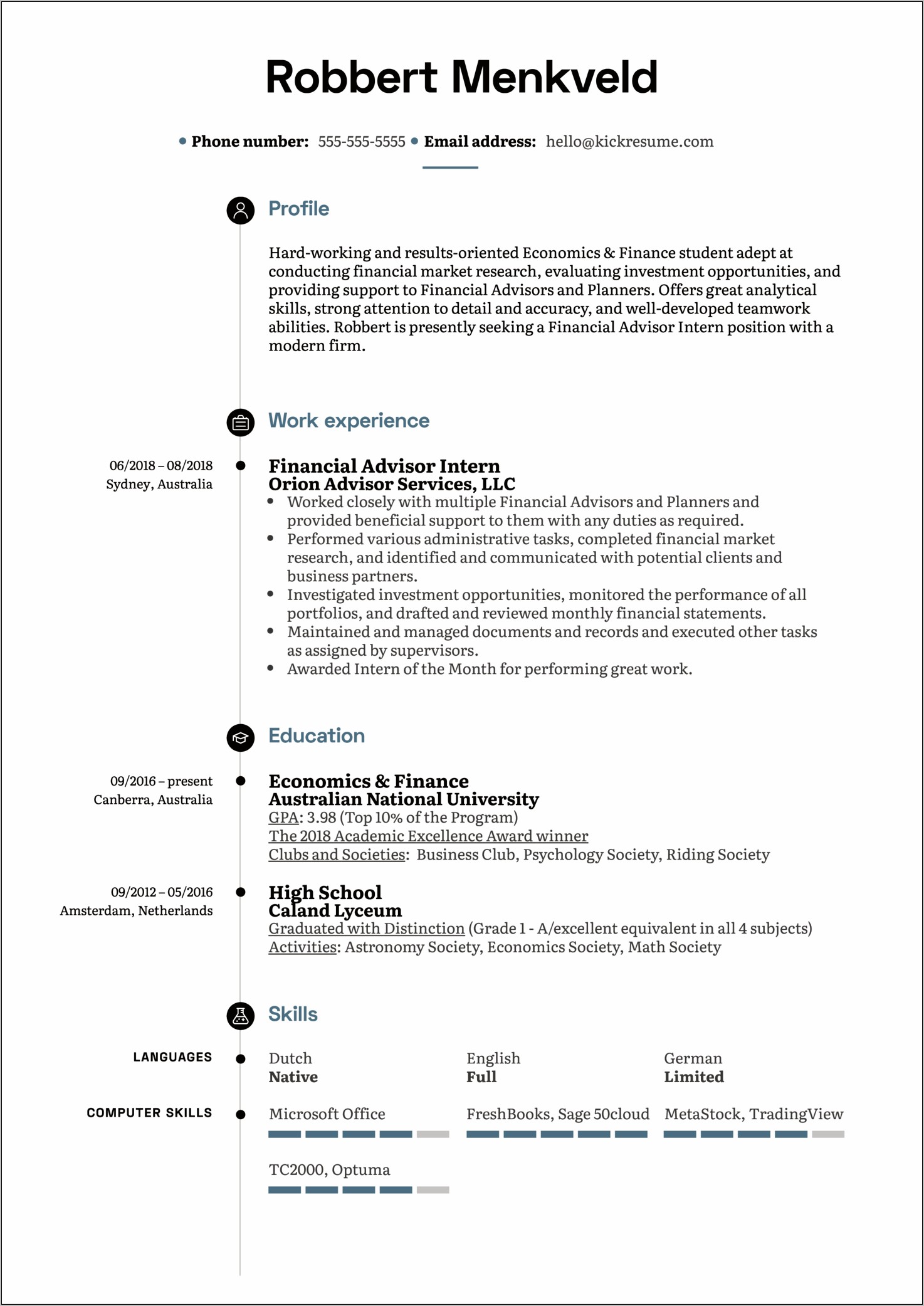 Resumes For Finance & Insurance Managers