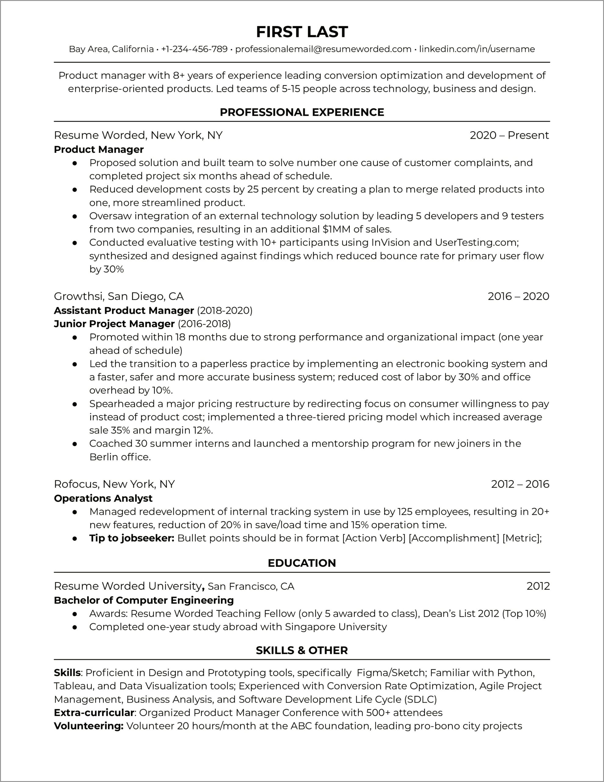 Revenue Cycle Manager Resume Examples