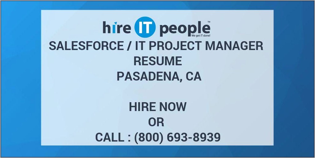 Salesforce Admin Project Manager Resumes