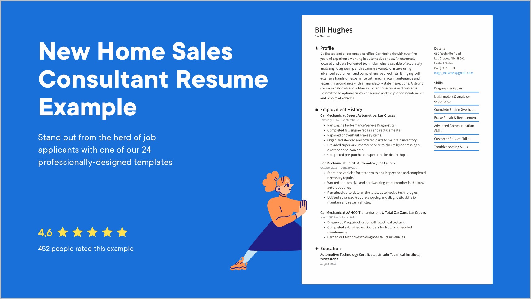 Sample New Home Sales Resume
