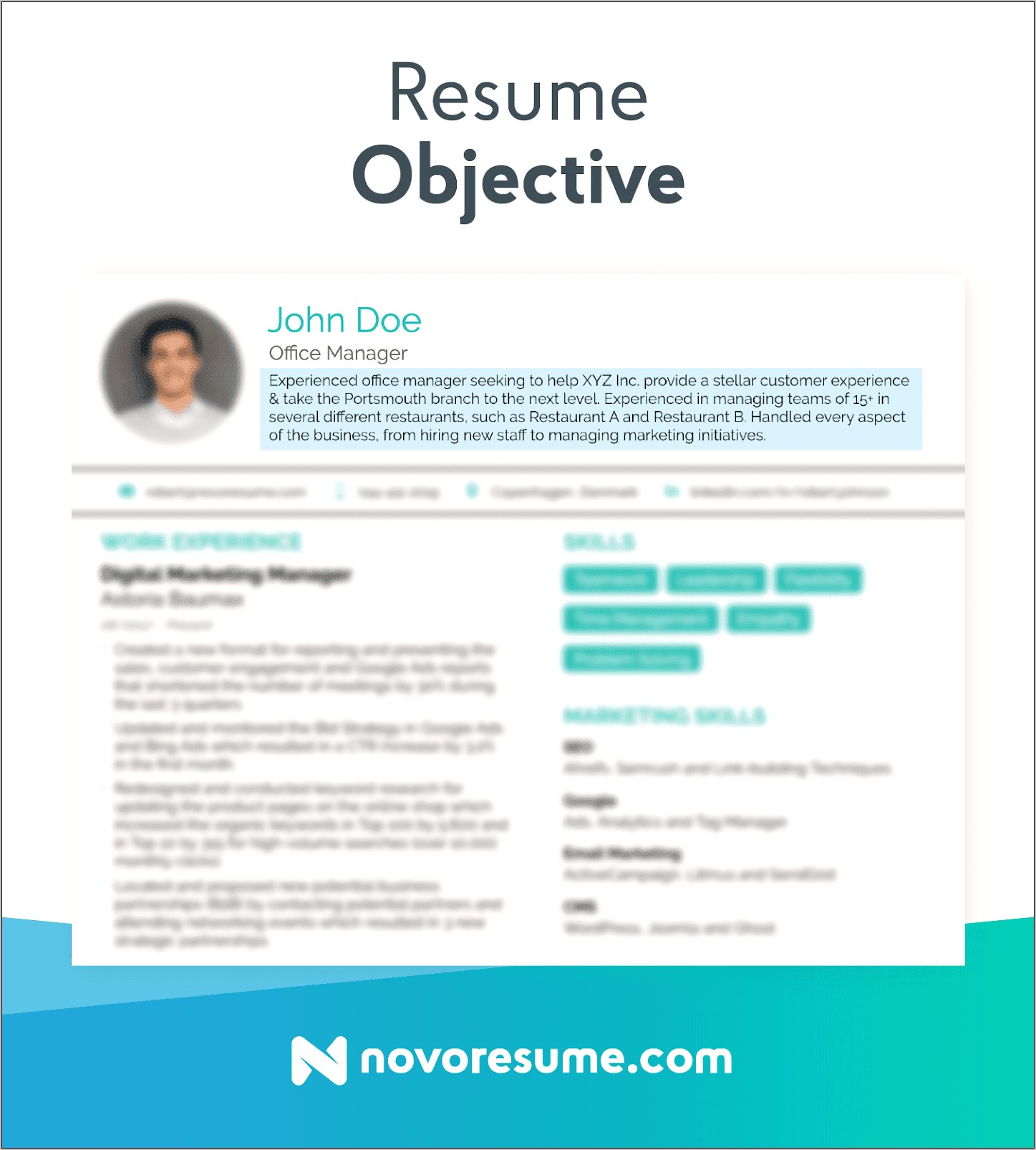 Sample Objective For Resume Labor