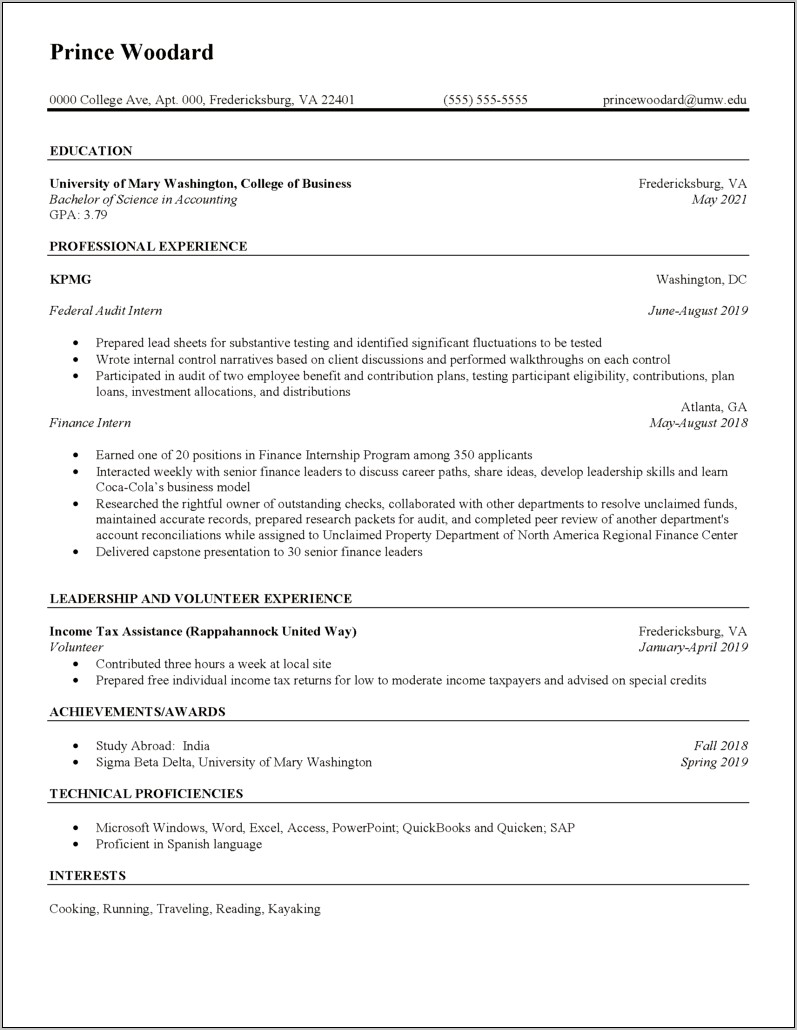 Sample Resume Data Center Technician