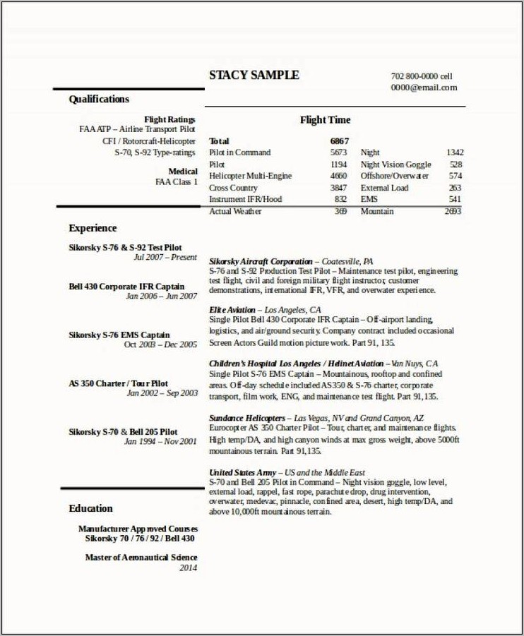 Sample Resume For Bell Attendant