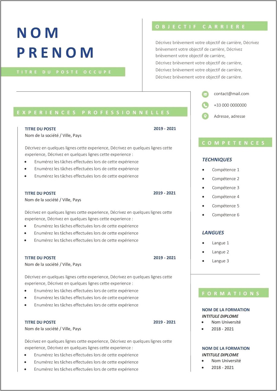 Sample Resume For It Experienced