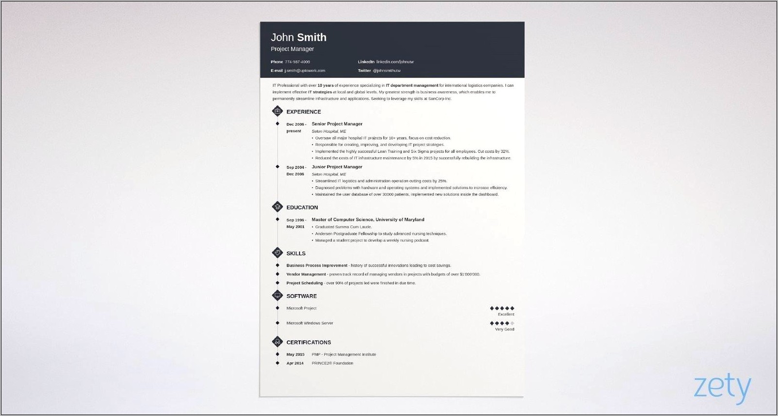 Samples Of Professional Best Resumes