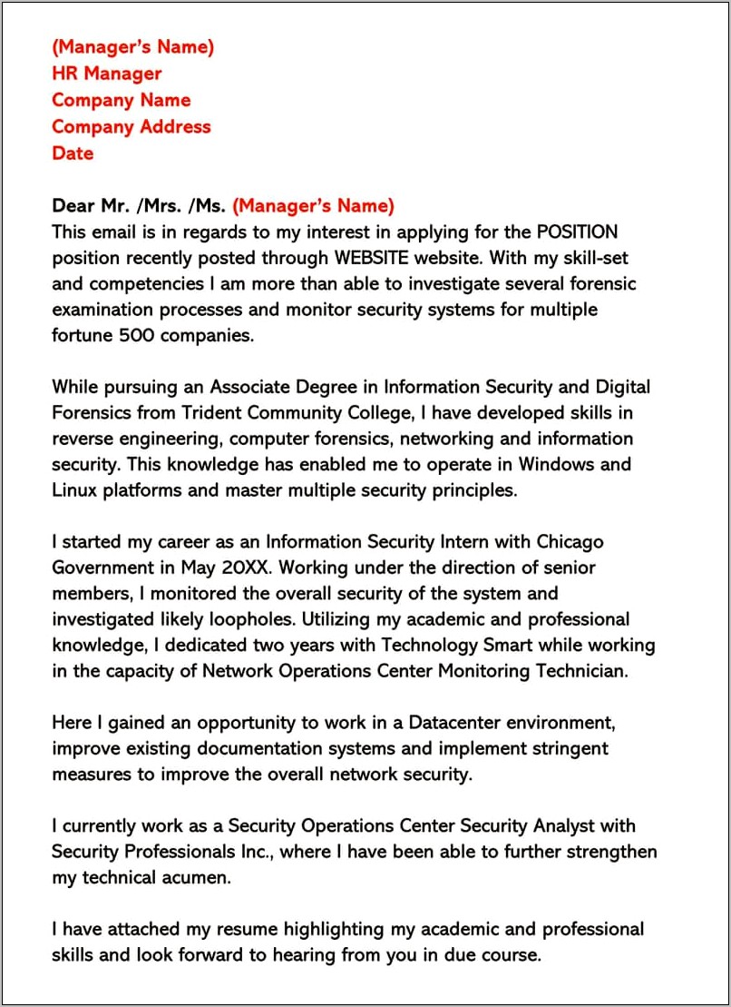 Senior Information Security Manager Resume