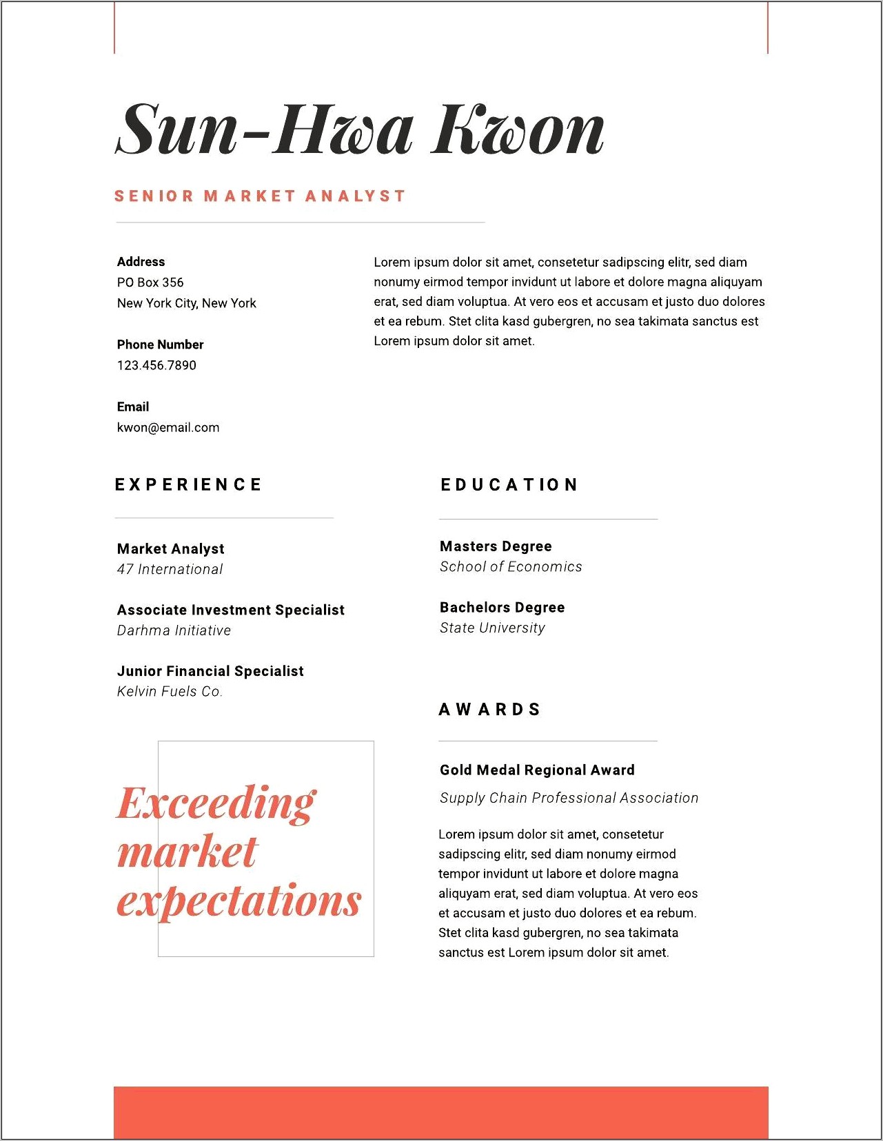 Short Pitch For Resume Example