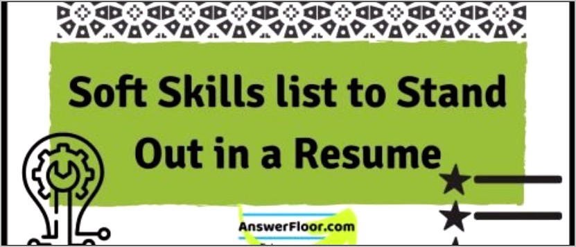 Skills Lists On A Resume