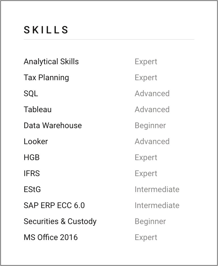 Skills To List In Resumes