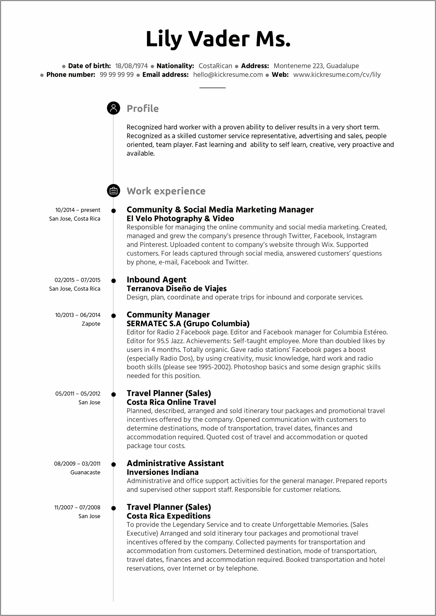 Administrative Assistant Sample Resume Word