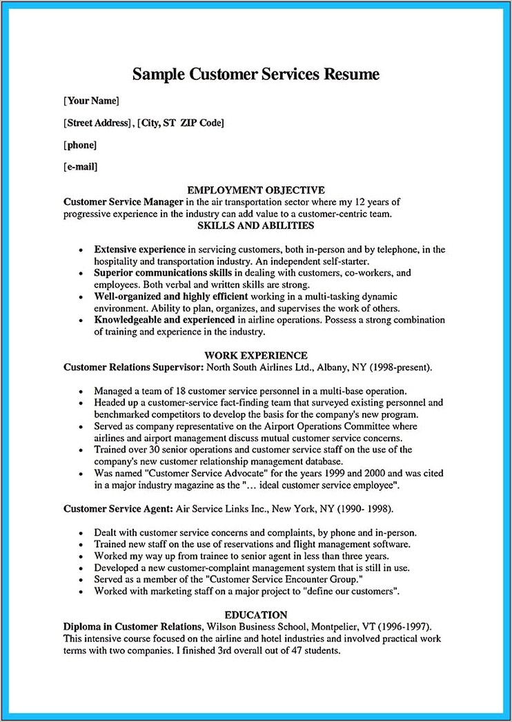 Aged Care Chef Resume Sample