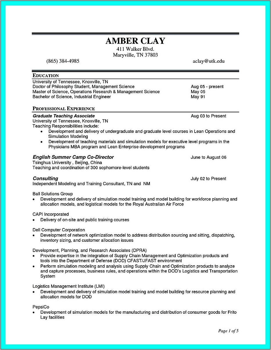 Air Force Supply Resume Examples